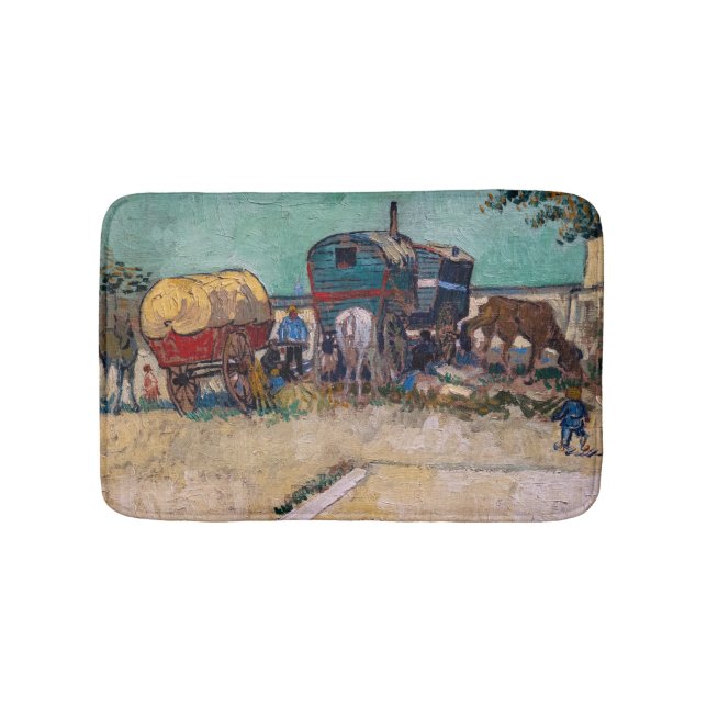 Tapete De Banheiro Vincent Van Gogh - Caravanas, Campo de Ciganos per (frente)
