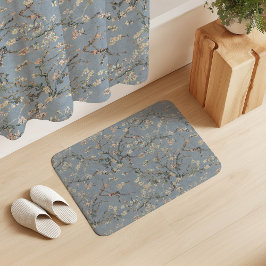 Tapete De Banheiro Vincent Van Gogh Flor de Amendoeira em Azul de Pom