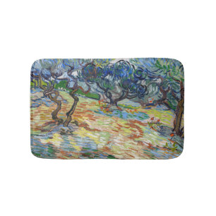 Tapete De Banheiro Vincent van Gogh - Oliveiras: Céu azul-claro