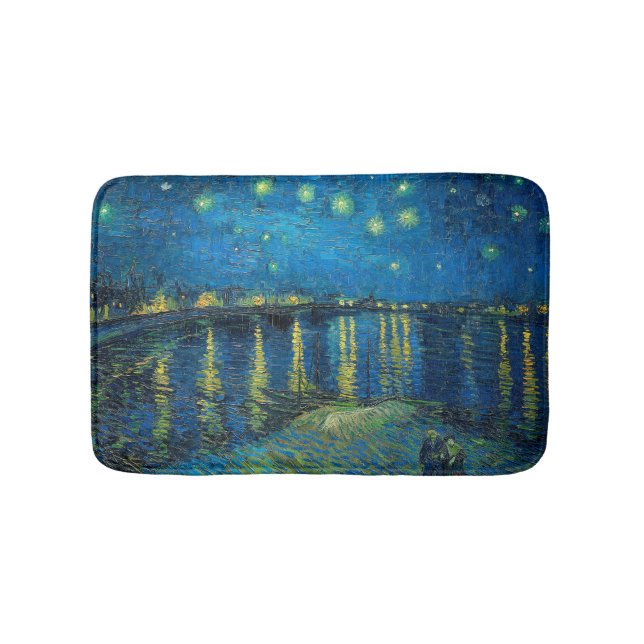 Tapete De Banheiro Vincent Van Gogh Starry Night Over the Rhone (frente)