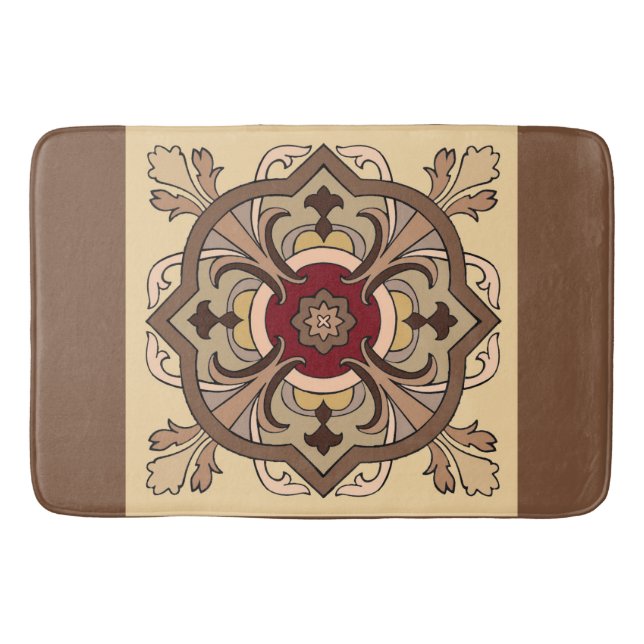 Tapete De Banheiro Vinho de chocolate (Frente)