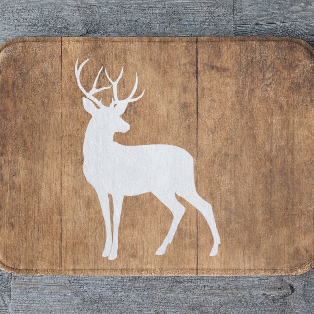 Tapete De Banheiro Vintaga Beauty Wood & Deer (Criador carregado)