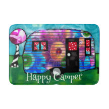 Vintage Abstract Camp Trailer Floral Personalized