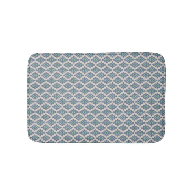 Tapete De Banheiro Vintage Blue Dreams Bath Mat (frente)