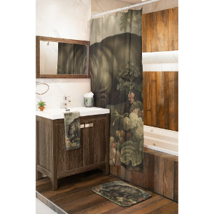 Tapete De Banheiro Vintage Botanical Hippo