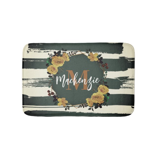 Tapete De Banheiro Vintage Floral Frame (frente)