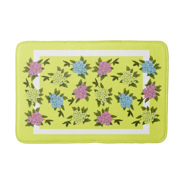 Tapete De Banheiro Vintage Flowers Bath Mat (Frente)