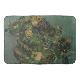 Tapete De Banheiro Vintage Flowers Van Gogh Basket of Pansies