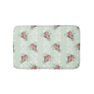 Tapete De Banheiro Vintage Girly Pink Floral