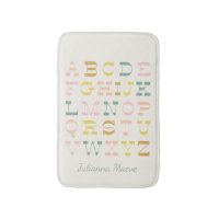 Vintage Kids Pastel Alphabet Art Personalizado