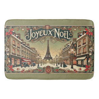 Tapete De Banheiro Vintage Noel em Paris