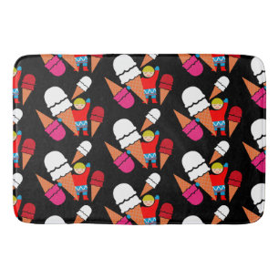 Tapete De Banheiro Vintage Retro Sorvete Art