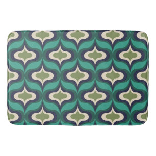 Tapete De Banheiro Vintage Retro Verde