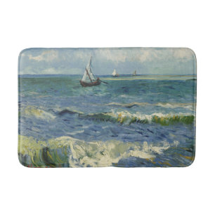 Tapete De Banheiro Vintage Seascape perto de Les Saintes-Maries-de-la