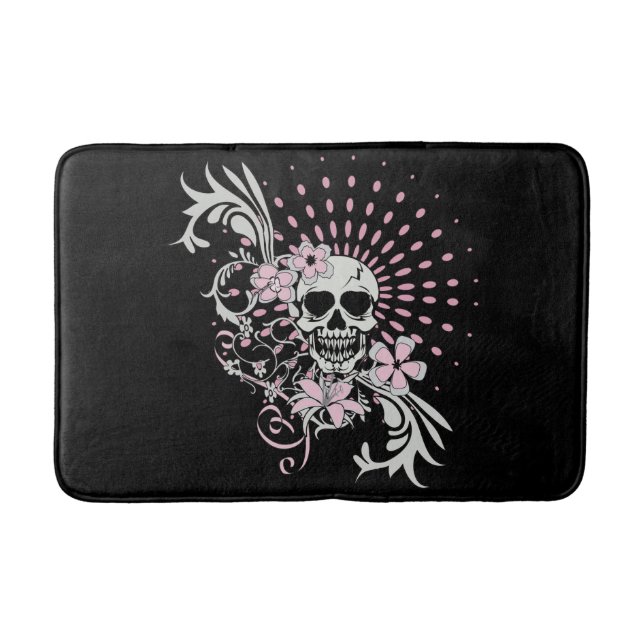 Tapete De Banheiro Vintage Skull (Frente)