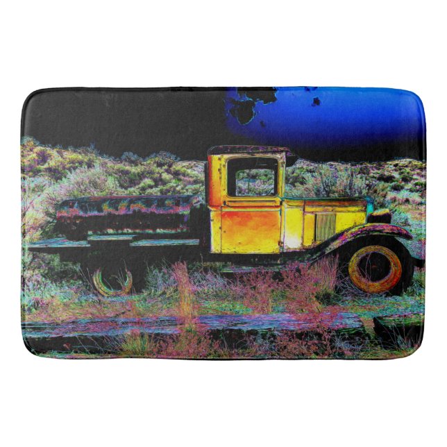 Tapete De Banheiro Vintage Truck (Frente)