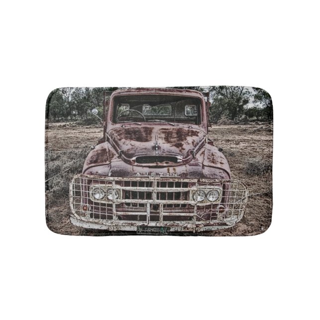 Tapete De Banheiro Vintage Truck Austin (frente)