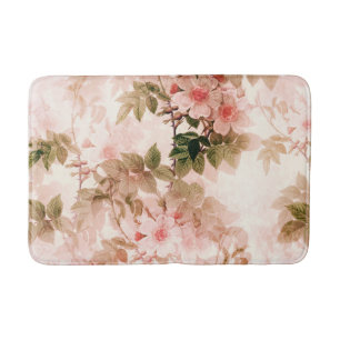 Tapete De Banheiro Vintage Victorian Pink Floral Pic Patterno