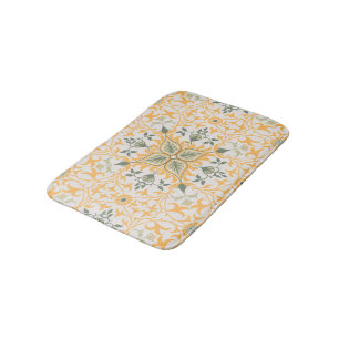 Tapete De Banheiro Vintage Vinhas Florais Decorativas