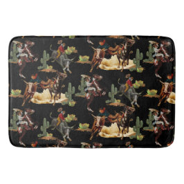 Tapete De Banheiro Vintage Western Rodeo Evita Cowboy Cowboy