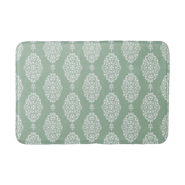 TAPETE DE BANHEIRO VINTAGEM VERDE EUCALYPTUS BATH MAT (Frente)