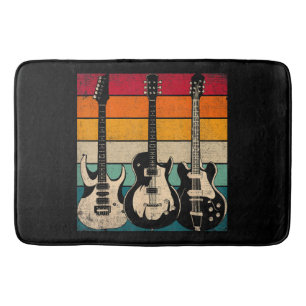 Tapete De Banheiro Violão Retro