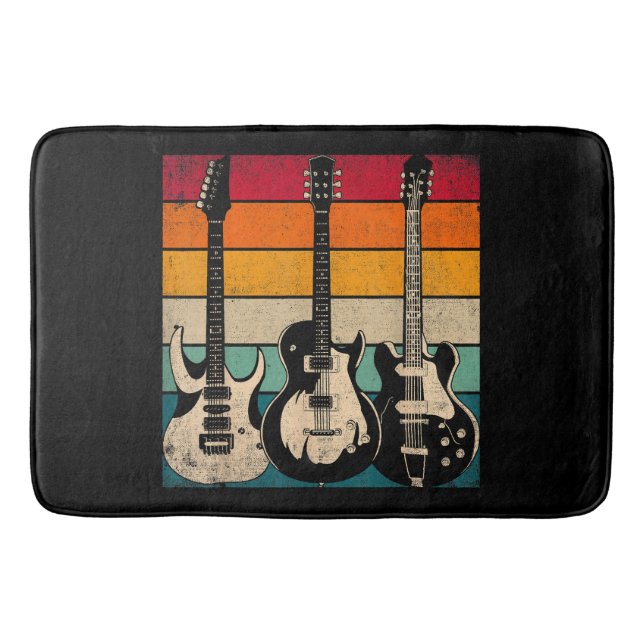 Tapete De Banheiro Violão Retro (Frente)
