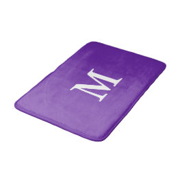 Tapete De Banheiro Violeta Roxo Monogramado