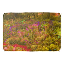Tapete De Banheiro Vista Legal de Jardim Panorâmico Dourado Resfriado