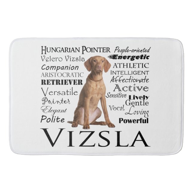 Tapete De Banheiro Vizsla Traits Bath Mat (Frente)