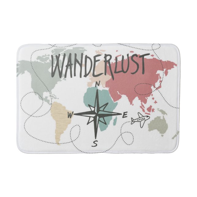 Tapete De Banheiro Wanderlust (Frente)