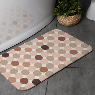 Tapete De Banheiro Warm Brown Geometric Bath Mat for Balanced Homes