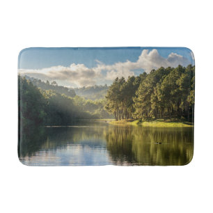 Tapete De Banheiro Water Pang Oung Lake & Pine Forest Thailand
