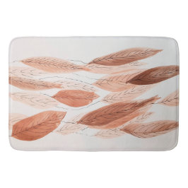 Tapete De Banheiro Watercolor Deixa Cinza Castanha Terracotta Beige