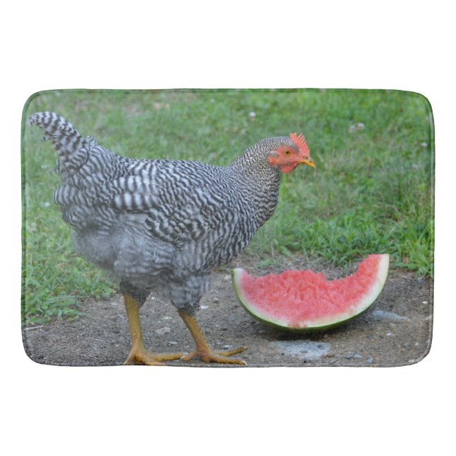 Tapete De Banheiro Watermelon Chicken Mat (Frente)