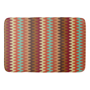 Tapete De Banheiro Wavy Pattern Sedona Sudoeste Bath Mat