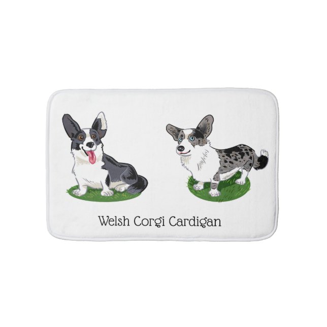 Tapete De Banheiro Welsh Corgi Cardigans (frente)