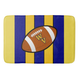 Tapete De Banheiro West Virginia Football Blue e Dourado Pride