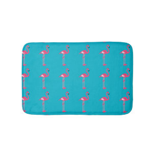 Tapete De Banheiro Whimsso Rosa Flamingos Bath Mat