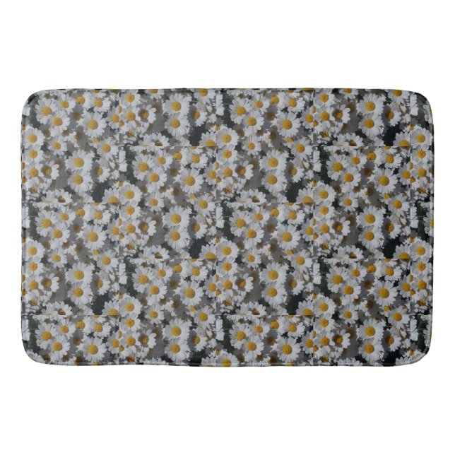 Tapete De Banheiro White Daisies (Frente)