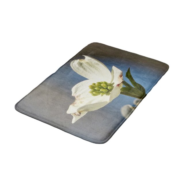 Tapete De Banheiro White Dogwood Bloom (Angulado)
