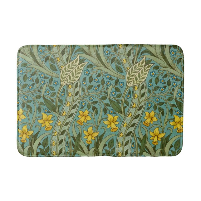 Tapete De Banheiro William Morris Daffodil Floral Pattern Classic (Frente)