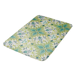 Tapete De Banheiro William Morris Floral Fllowers Foliage Green Blue