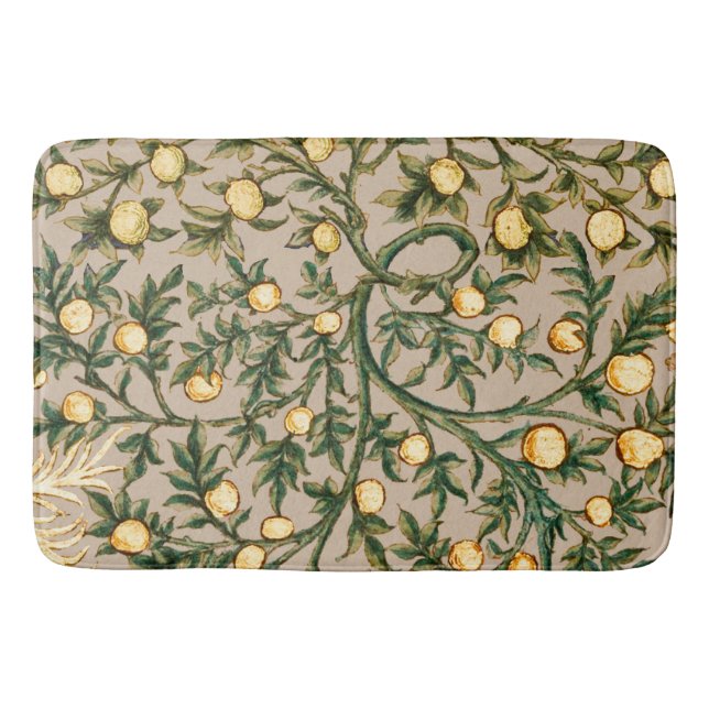 Tapete De Banheiro William Morris Floral Fruta Garden Flower Classic (Frente)