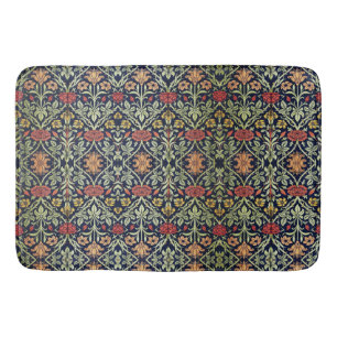 Tapete De Banheiro William Morris Flores Folhagem Verde Amarelo Verme