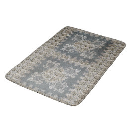 Tapete De Banheiro William Morris Lodden Cinza Dourado Renda