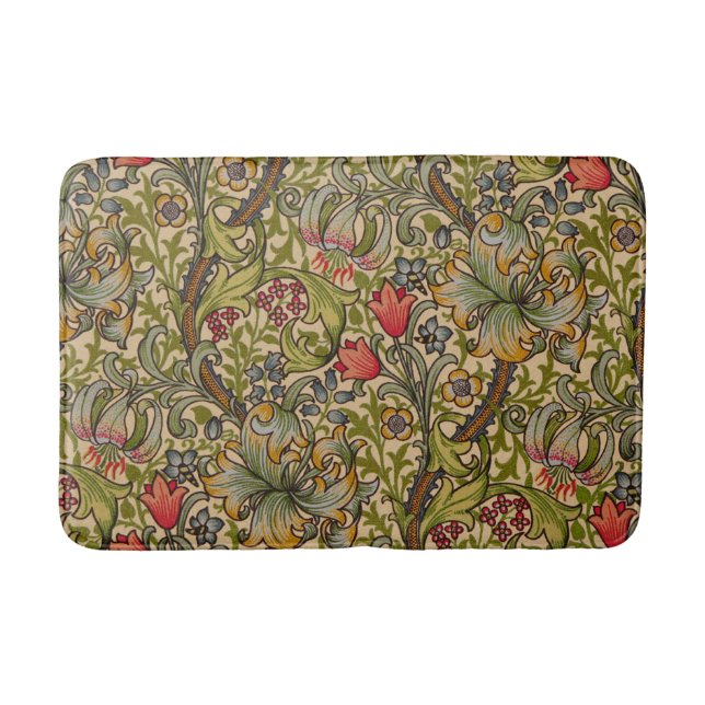 Tapete De Banheiro William Morris Ouro Lily Antique (Frente)
