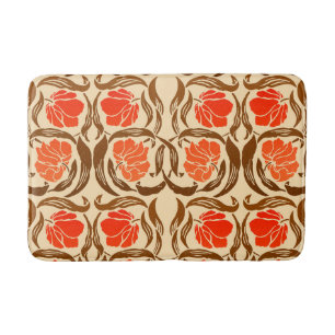 Tapete De Banheiro William Morris Pimpernel, Mandarin Orange & Brown