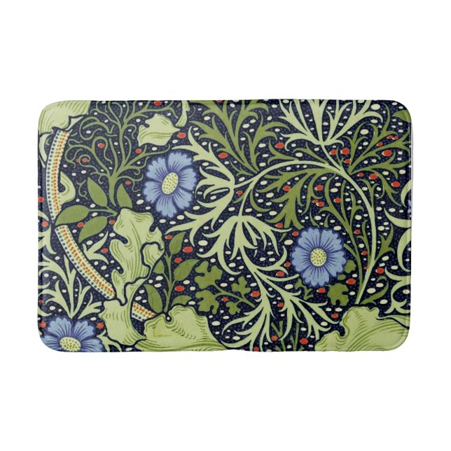 Tapete De Banheiro William Morris Seaweed Flor Antiquado (Frente)