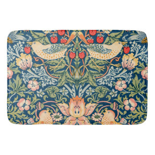 Tapete De Banheiro William Morris Strawberry Thief Padrão Floral